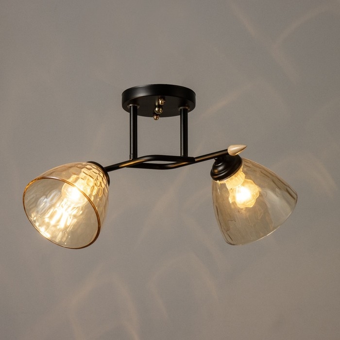 Люстра Люстра "Шарлин" 2хЕ27 40Вт черный 46х25х26 см BayerLux