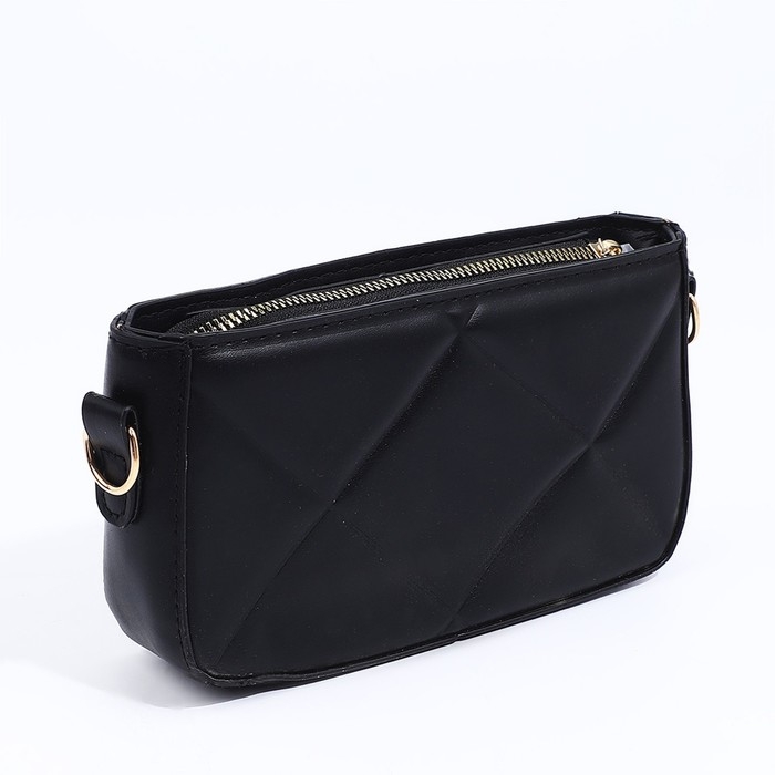 Сумка кросс-боди на молнии, цвет чёрный Сумка кросс-боди на молнии, цвет чёрный