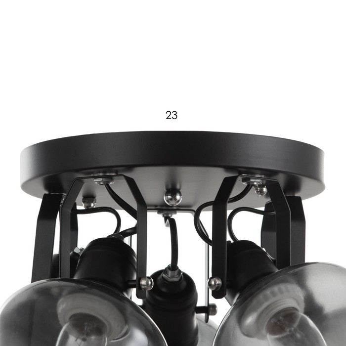 Люстра Люстра "Илария" 5xЕ27 40Вт черный 35х35х20 см BayerLux