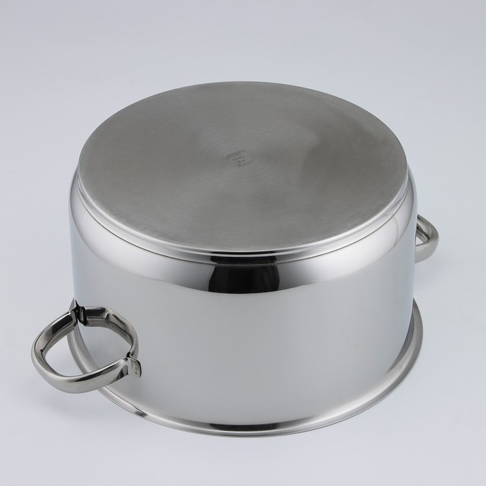 Кастрюля цельнотянутая, 9 л, d=28 см, капсульное дно, индукция Кастрюля цельнотянутая, 9 л, d=28 см, капсульное дно, индукция