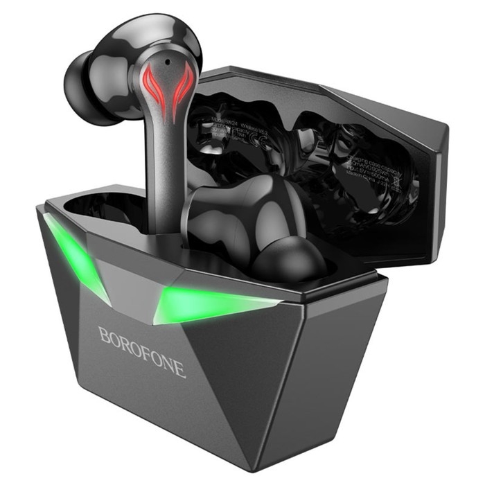 Наушники беспроводные Borofone BW24, вакуумные, TWS, микрофон, BT5.3, 30/250 мАч, чёрные Наушники беспроводные Borofone BW24, вакуумные, TWS, микрофон, BT5.3, 30/250 мАч, чёрные