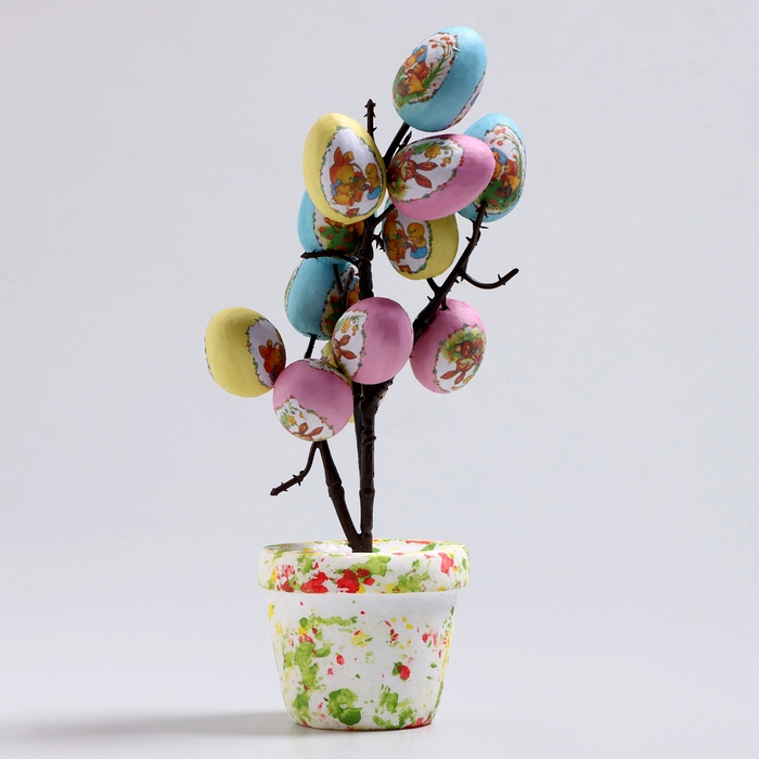 Пасхальный декор «Яйца в горшке» 8 × 10 × 25 см Пасхальный декор «Яйца в горшке» 8 × 10 × 25 см