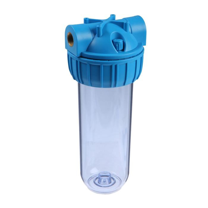 Корпус для фильтра ITA F20121-1/2, 21, 1/2 Корпус для фильтра ITA F20121-1/2, 21, 1/2", ключ и крепеж с воздушником, прозрачный