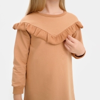 Платье для девочки KAFTAN "Basic line", размер 30 (98-104), цвет кофе