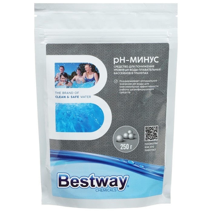 Средство в гранулах для понижения уровня pH воды в бассейнах, 250 г Средство в гранулах для понижения уровня pH воды в бассейнах, 250 г