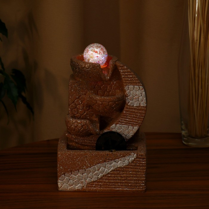 Фонтан "Николь" лунный серп, 13х20 см (с подсветкой)