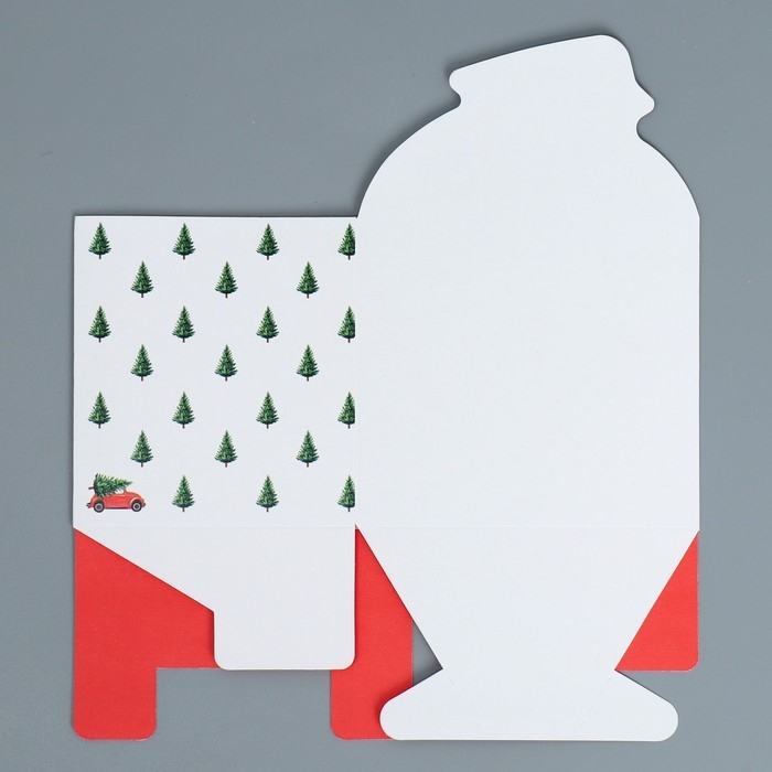 Коробка новогодняя для мини-букетов «Happy New Year», 12 х 17 х 10 см, Новый год