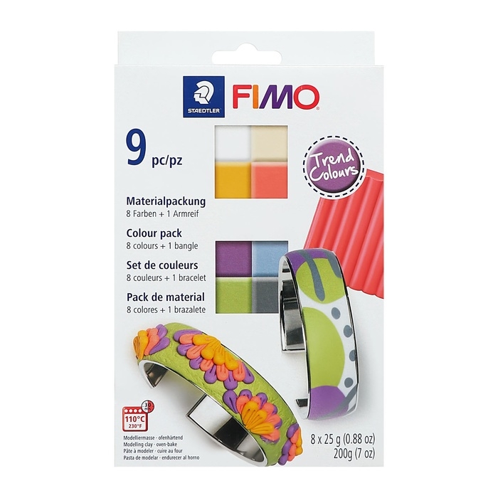 Набор пластика-полимерная глина запекаемая FIMO soft 8 х 25г Набор пластика-полимерная глина запекаемая FIMO soft 8 х 25г "трендовые цвета"