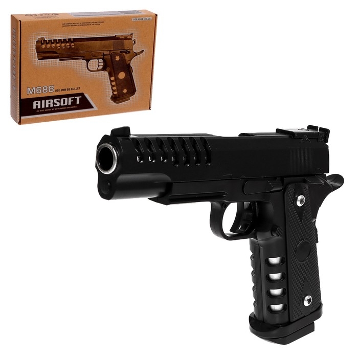 Детское оружие Пистолет М688, с металлическими элементами Детское оружие Пистолет М688, с металлическими элементами