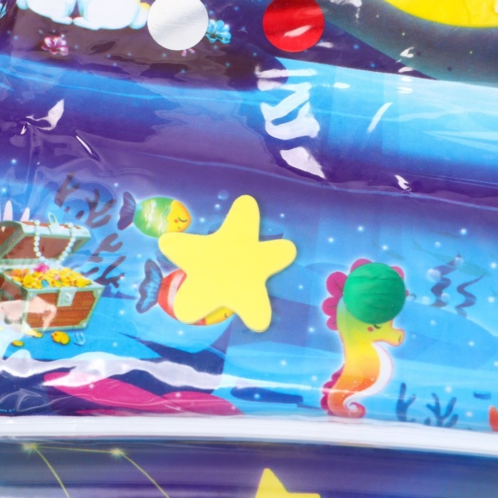 Акваковрик надувной развивающий водный коврик «Волшебная ночь», 80х50 см, Крошка Я Акваковрик надувной развивающий водный коврик «Волшебная ночь», 80х50 см, Крошка Я