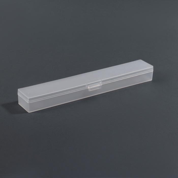 Органайзер для хранения, с крышкой, 3,1 × 18,9 × 2,2 см, цвет прозрачный