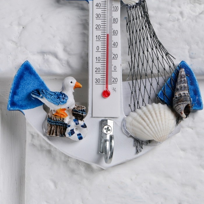Термометр «Якорь с чайкой», 12 х 9,5 х 2,5 см Термометр «Якорь с чайкой», 12 х 9,5 х 2,5 см