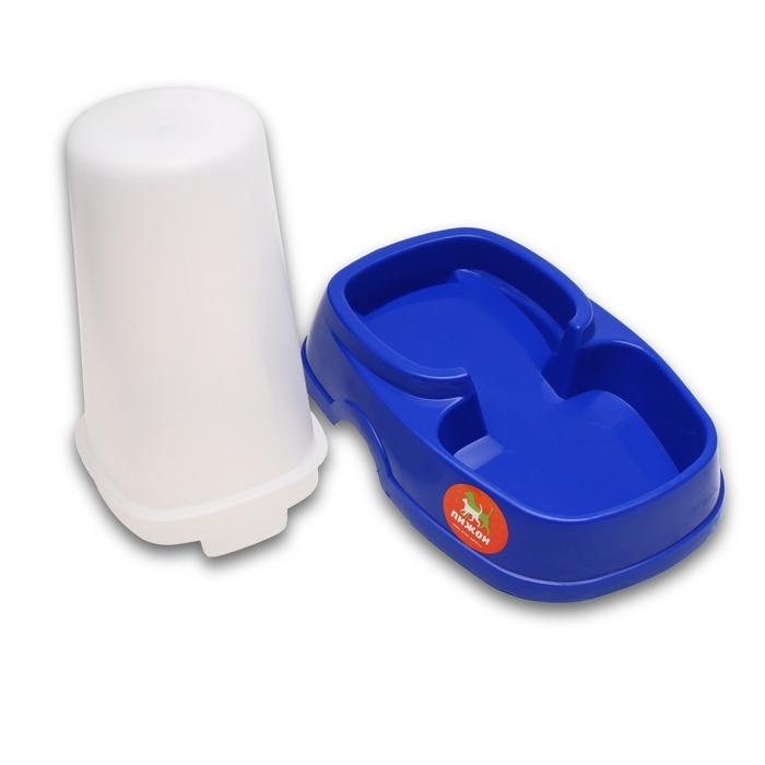 Автопоилка/автокормушка с мерным делением, 1,3 л, синяя Автопоилка/автокормушка с мерным делением, 1,3 л, синяя
