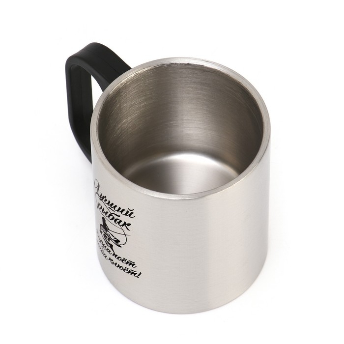 Термокружка, 180 мл, Туризм Термокружка, 180 мл, Туризм "Мастер К. Лучший рыбак", сохраняет тепло 2 ч, 7х9.5 см