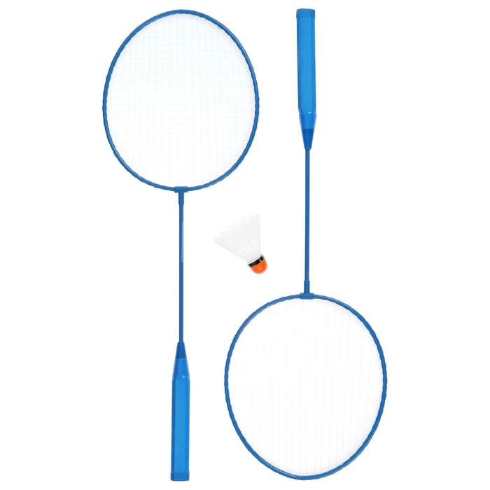 Набор для бадминтона ONLYTOP: 2 ракетки, волан, в сетке, цвета МИКС Набор для бадминтона ONLYTOP: 2 ракетки, волан, в сетке, цвета МИКС