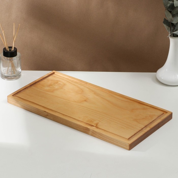 Доска разделочная деревянная с кровостоком Adelica, 40×20×2 см, покрыта маслом, цельная берёза Доска разделочная деревянная с кровостоком Adelica, 40×20×2 см, покрыта маслом, цельная берёза