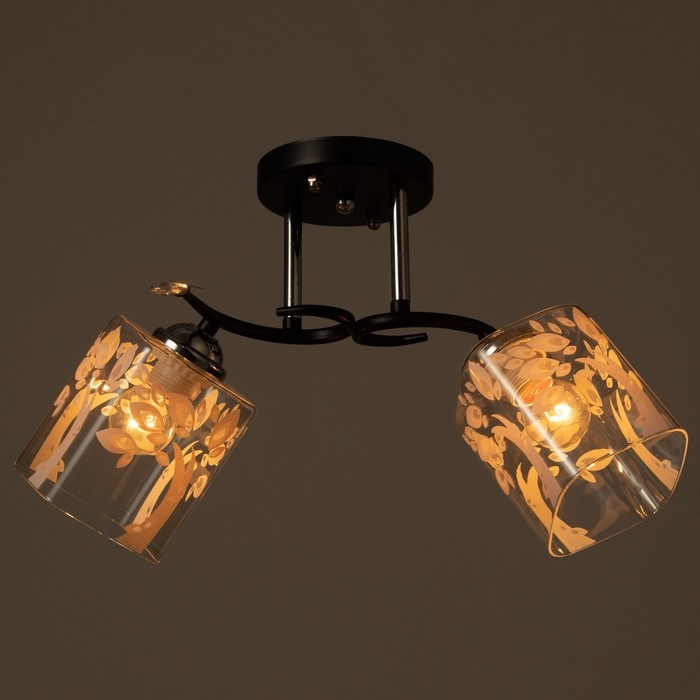 Люстра Люстра "Ариса" 2хЕ27 40Вт чёрный 45х26х27 см BayerLux