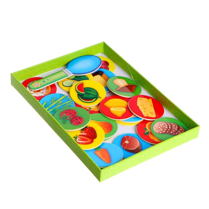 Развивающая игра «Накорми зверушку» (2 основы+ ложка+ 20 элементов) Развивающая игра «Накорми зверушку» (2 основы+ ложка+ 20 элементов)