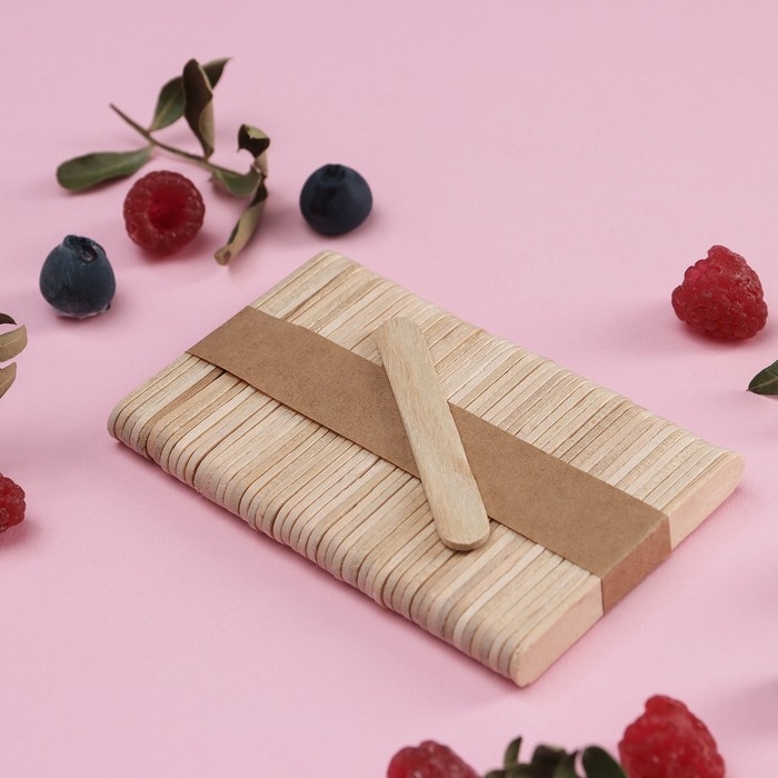 Набор палочек деревянных Доляна, 6,5×1,1 см, 50 шт Набор палочек деревянных Доляна, 6,5×1,1 см, 50 шт