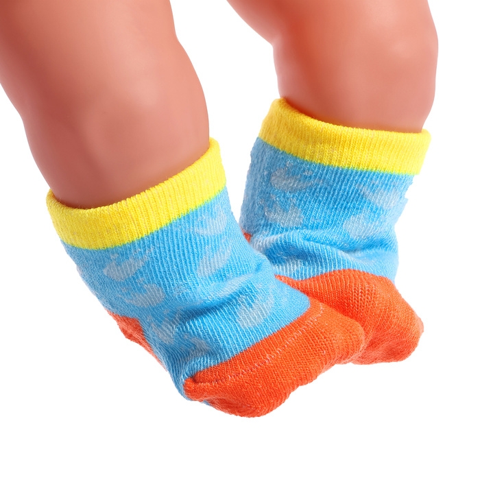 Аксессуары для кукол «Динозаврик», носочки с бутылочками и соской Аксессуары для кукол «Динозаврик», носочки с бутылочками и соской