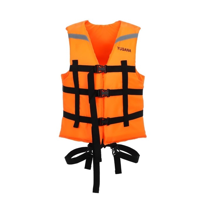 Жилет страховочный YUGANA, размер 56-62, оранжевый Жилет страховочный YUGANA, размер 56-62, оранжевый