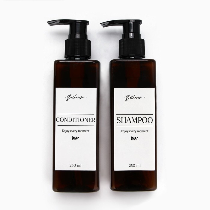 Дозатор для шампуня и кондиционера «Enjoy», 250 мл, МИКС Дозатор для шампуня и кондиционера «Enjoy», 250 мл, МИКС