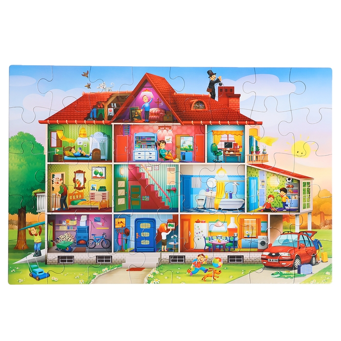 Макси-пазл «Наш дом», 40 элементов Макси-пазл «Наш дом», 40 элементов