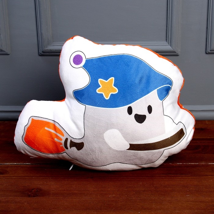 Мягкая игрушка «Привидение» на метле, цвет белый Мягкая игрушка «Привидение» на метле, цвет белый