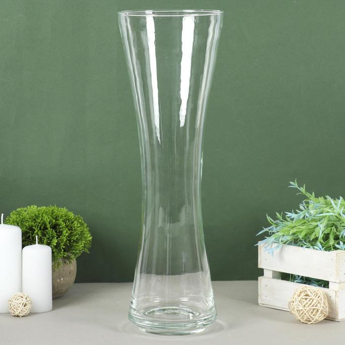 Ваза Ваза "Овация" 40х13см, 2,6л прозрачная