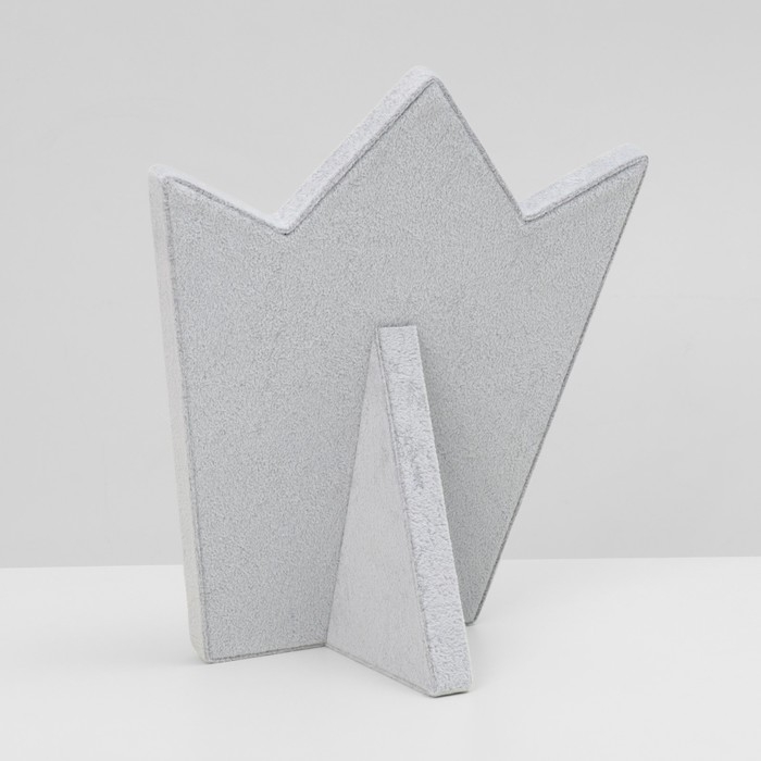 Подставка под серьги «Корона» 20×10×23,5 см, цвет серый Подставка под серьги «Корона» 20×10×23,5 см, цвет серый
