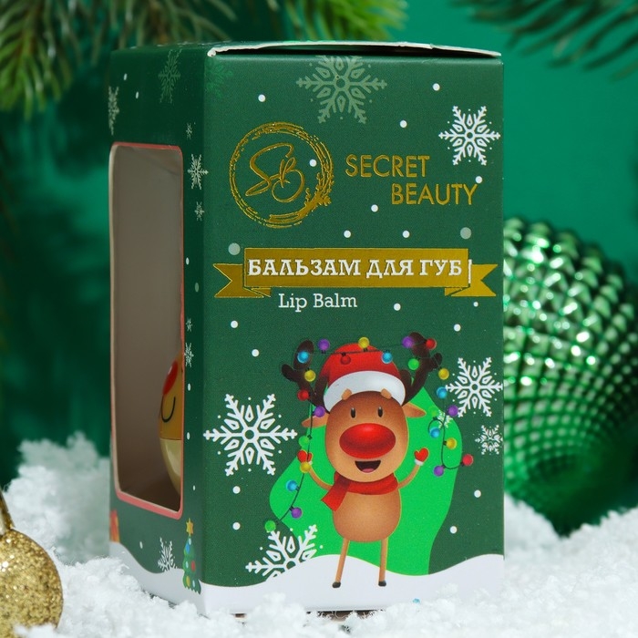 Новый год. Бальзам для губ «Новогодний олень», лимитированный Новый год. Бальзам для губ «Новогодний олень», лимитированный