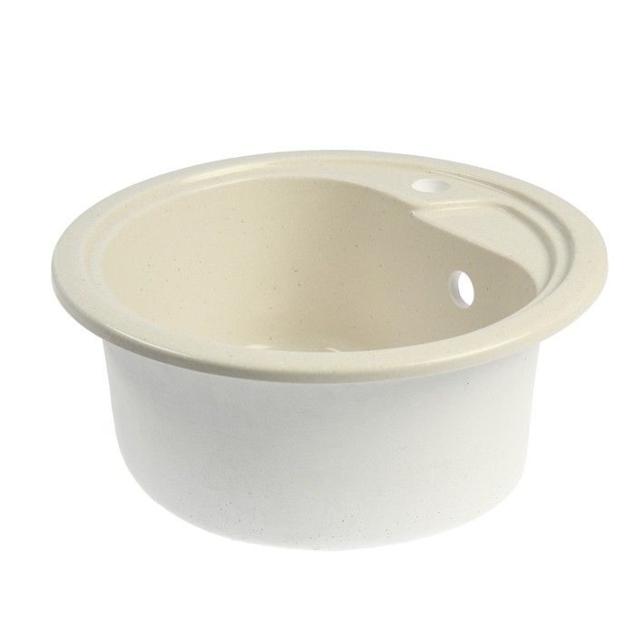 Мойка AGATA AG1C8, врезная, 450 х 190 мм, круглая, цвет белый Мойка AGATA AG1C8, врезная, 450 х 190 мм, круглая, цвет белый