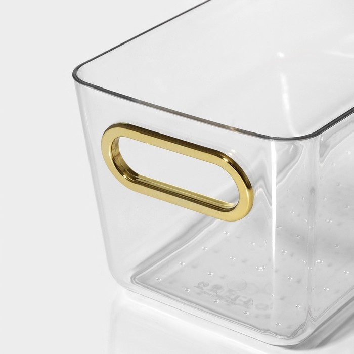 Контейнер для хранения «Нежность», 28×11×9,5 см, цвет прозрачный Контейнер для хранения «Нежность», 28×11×9,5 см, цвет прозрачный