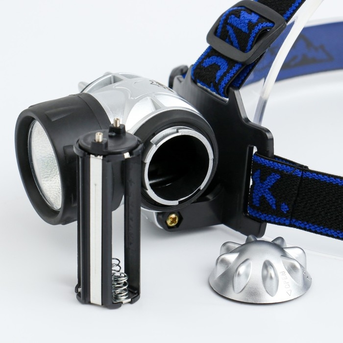 Фонарь налобный  Фонарь налобный "Мастер К.", 3 ААА, 5 х 7 см