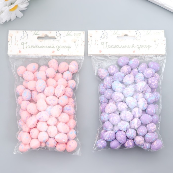 Декор пасхальный Декор пасхальный "Яйцо - акварельные пятна" набор 100 шт МИКС 1,8х1,5х1,5 см