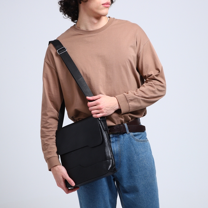 Сумка мужская, цвет чёрный Сумка мужская, цвет чёрный