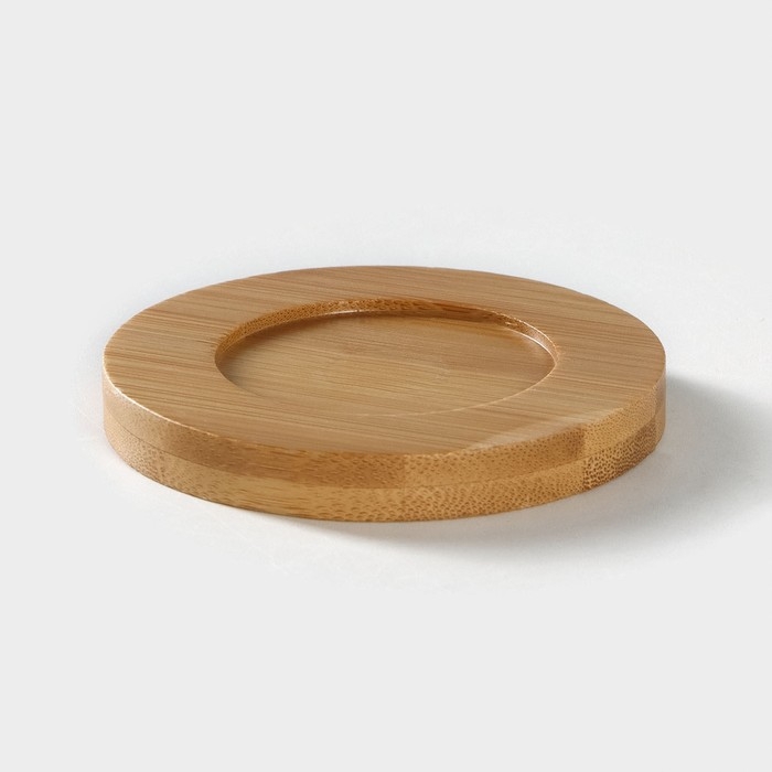 Сахарница фарфоровая с ложкой на бамбуковой подставке BellaTenero, 140 мл, цвет белый Сахарница фарфоровая с ложкой на бамбуковой подставке BellaTenero, 140 мл, цвет белый