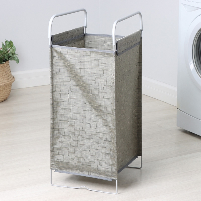 Корзина для белья, 40,5×31×75 см, цвет серый Корзина для белья, 40,5×31×75 см, цвет серый