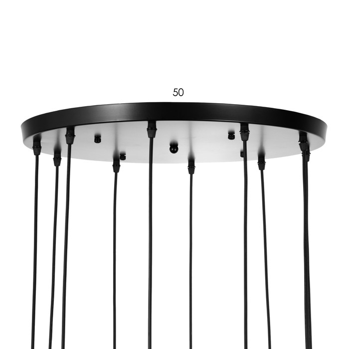 Светильник-каскад Светильник-каскад "Квадрат" 10хЕ27 40Вт черный 67х67х350 см