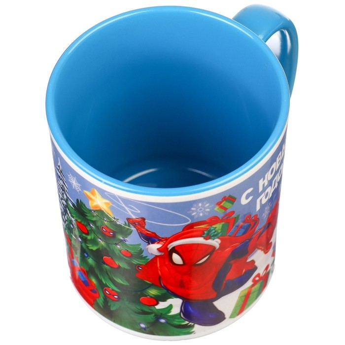 Кружка керамическая  Кружка керамическая "С Новым годом!" 320 мл, Человек паук