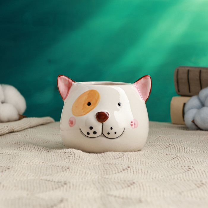 Кашпо  Кашпо "Милый песик" 9х9х6см