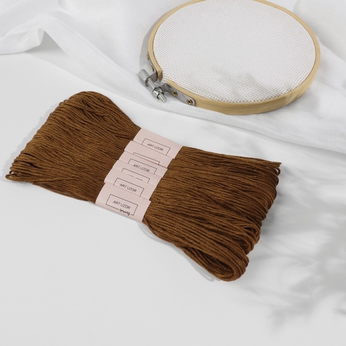 Набор ниток мулине №433, 8 ± 1 м, 6 шт, цвет коричневый Набор ниток мулине №433, 8 ± 1 м, 6 шт, цвет коричневый