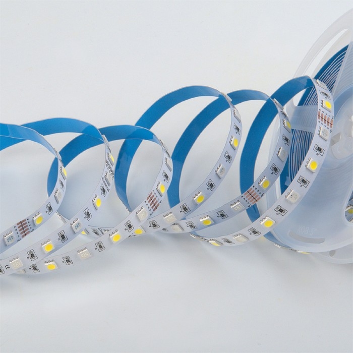 Светодиодная лента General, 12В, SMD5050, 5 м, IP20, 14.4Вт/м, 60 LED/м, RGB+6000К Светодиодная лента General, 12В, SMD5050, 5 м, IP20, 14.4Вт/м, 60 LED/м, RGB+6000К