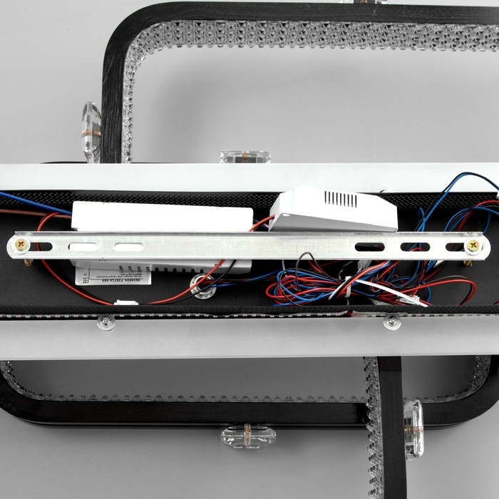 Люстра с ПДУ Люстра с ПДУ "Тильда" 3хLED 132Вт 3000-6000К RGB черный золотой 70х42х16см