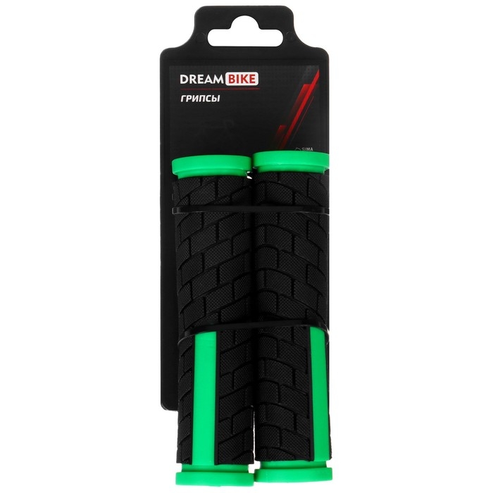 Грипсы Dream Bike, 128 мм, цвет чёрный/зелёный Грипсы Dream Bike, 128 мм, цвет чёрный/зелёный