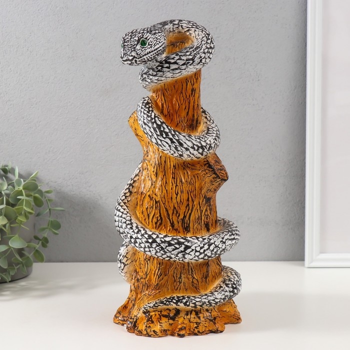 Фигурка Фигурка "ЗМЕЯ НА ПЕНЬКЕ" 33 х 14 х 15 см.