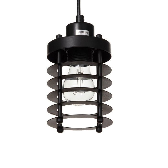 Подвес BayerLux Подвес BayerLux "Бруно" Е27 40Вт черный 10х10х14-124см