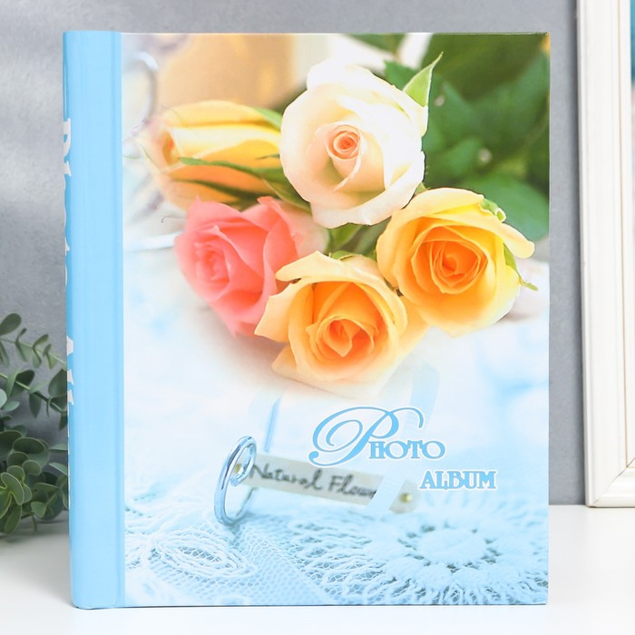 Фотоальбом магнитный 20 листов  Фотоальбом магнитный 20 листов "Энергия роз" МИКС 29х24х2 см