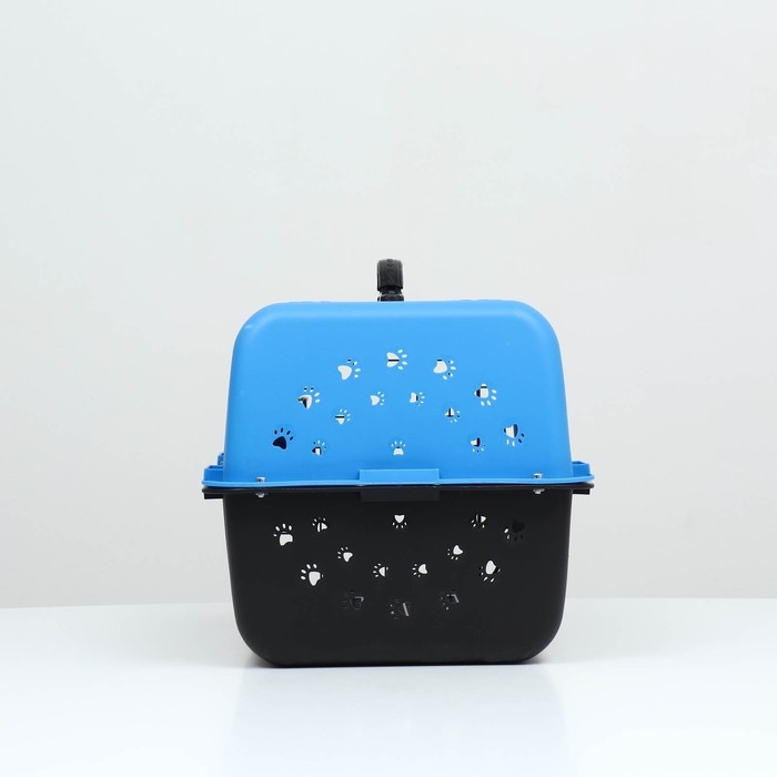 Переноска для животных пластиковая с металлической дверью 47 х 30 х 35 см, вес до 12 кг, голубая   9 Переноска для животных пластиковая с металлической дверью 47 х 30 х 35 см, вес до 12 кг, голубая   9