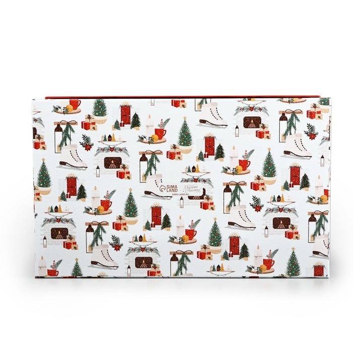 Коробка подарочная «Уютного нового года», 32,5 х 20 х 12,5 см, Новый год